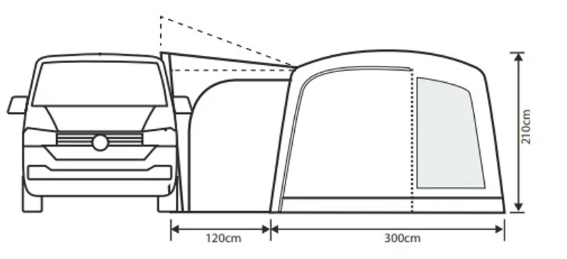 Outdoor Revolution Cayman Curl Air Mid Drive-Away Awning-2
